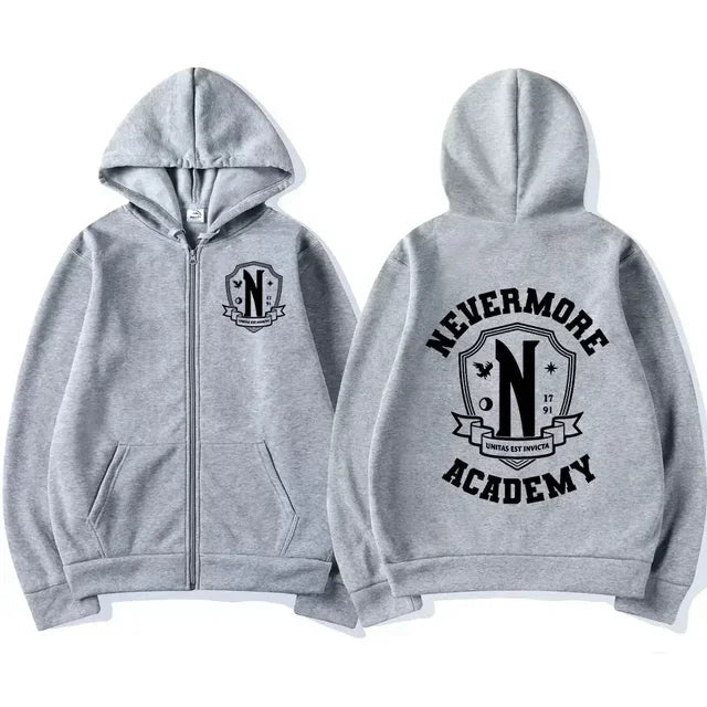 Men Women Harry Potter House Badge Print Graphic Zipper Hoodie Casual Long Sleeve Harajuku Oversized Zip Up Coats Hoodies