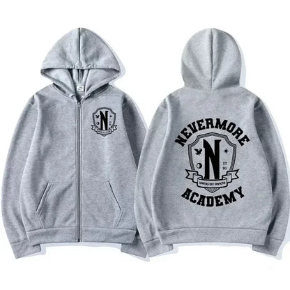 Men Women Harry Potter House Badge Print Graphic Zipper Hoodie Casual Long Sleeve Harajuku Oversized Zip Up Coats Hoodies