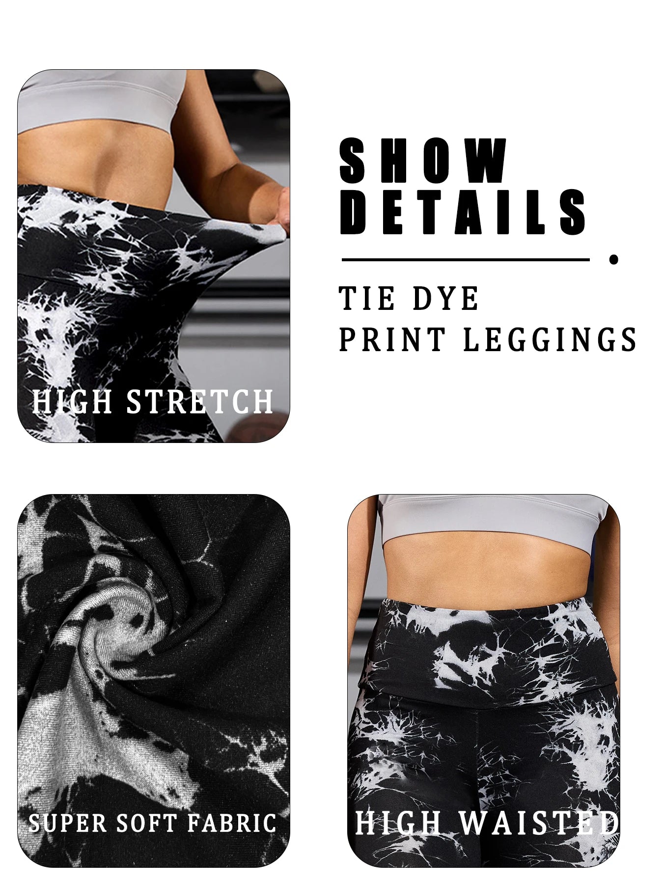 Women's High Waisted Capri Pants Super Soft Tummy Control No See Through Workout Yoga Running Athletic Gym Leggings