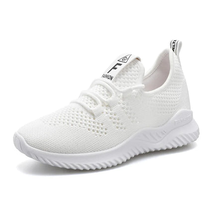 Women's Lightweight Walking Sneakers Breathable Mesh Upper Non-Slip Outsole Comfortable Slip-On Casual Shoes