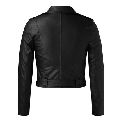 Autumn Winter Jacket Pu Leather Coat Jackets For Women 2022 Locomotive Short Zipper