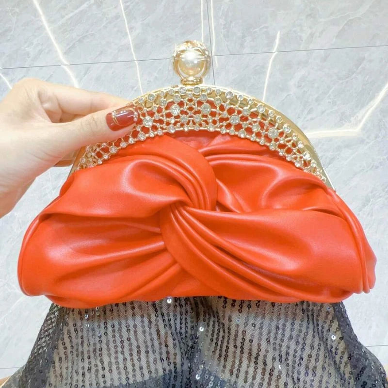 New Clutch Rhinestone Evening Women Bags Chain Slanting Bag