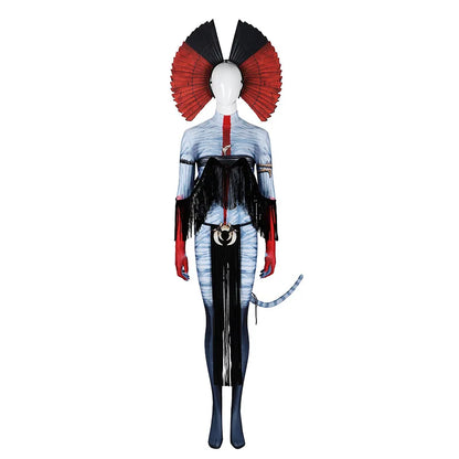 Avatar of Fire Ash Cosplay Varang Costume for Women Jumpsuit Headgear Tails Roleplay Outfits