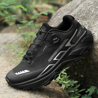 Mens Running Shoes 2025 New Breathe Mesh Outdoor Off Road Hiking Shoes Cushioning Flat Soft Mesh Walking Shoes for Man