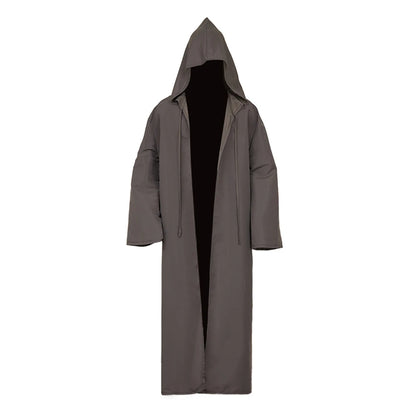 Knight Cosplay Men's Medieval Cape with Hood Costume TV Jedi Roleplay Cloak Retro Clothing Din Djarin Outfits Halloween Clothes