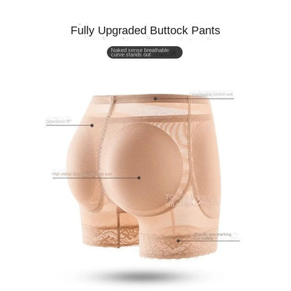 Fake Butt Lifting Panties for Women Summer Detachable Hip Pads Natural Style Hip Enhancing One-piece Shaping Shorts