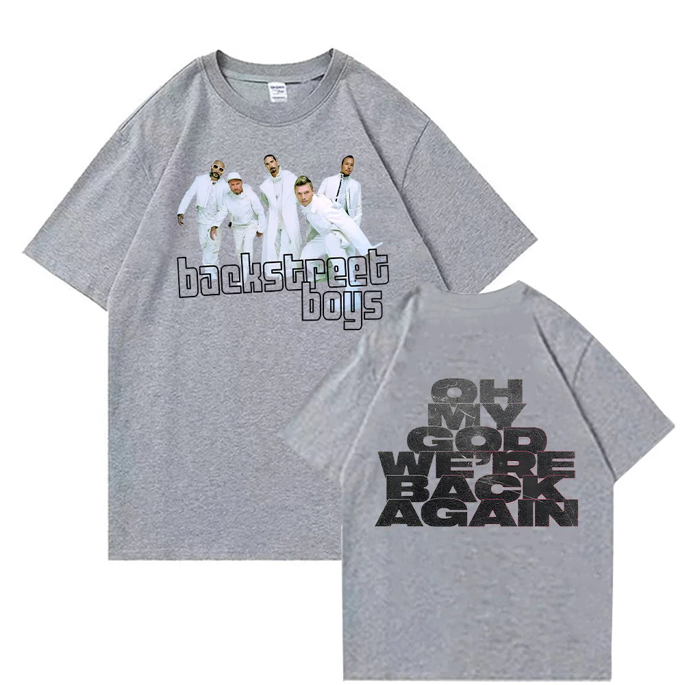 Backstreet Boys Double Sided Print T Shirt Men Women Vintage Pop Band