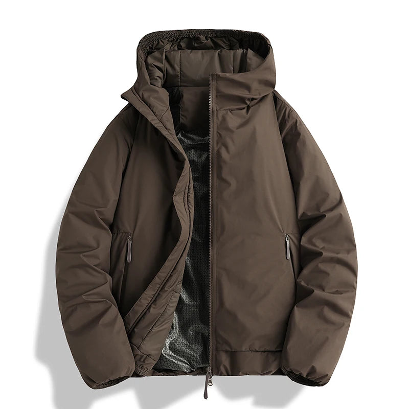 Outdoor Warm Jacket Autumn Winter Windproof Waterproof Men Hooded Casual Sports Jacket Women Sport Running Hiking Ski Thick Coat