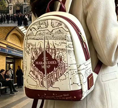Loungefly Harries Cosplay Backpack Pottered Womens Double Strap Shoulder Bag Purse Mini Backpack
