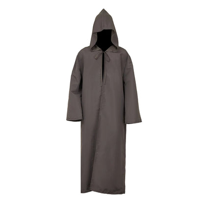 Knight Cosplay Men's Medieval Cape with Hood Costume TV Jedi Roleplay Cloak Retro Clothing Din Djarin Outfits Halloween Clothes