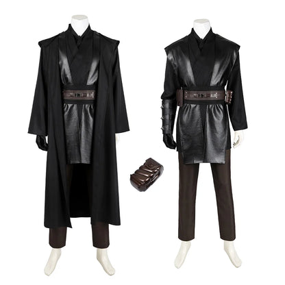 Disguise Wear Men Knight Anakin Skywalker Cosplay Costume Fantasia Cloak Set Suit
