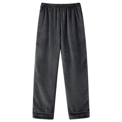 Thick Flannel Men's Plaid Trousers Big Yards Warm Sleep Pants Mens Pajamas Pants Bottoms Sleepwear Pajama for Men Pijama Hombre