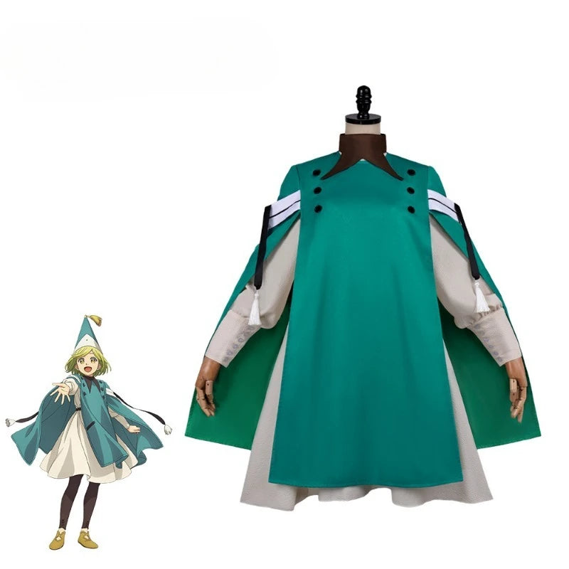 Witch Hat Atelier Coco Cosplay Costume Medieval Witch Dress with Hat Anime Tongari Boushi No Atelier Outfit Halloween Party Suit