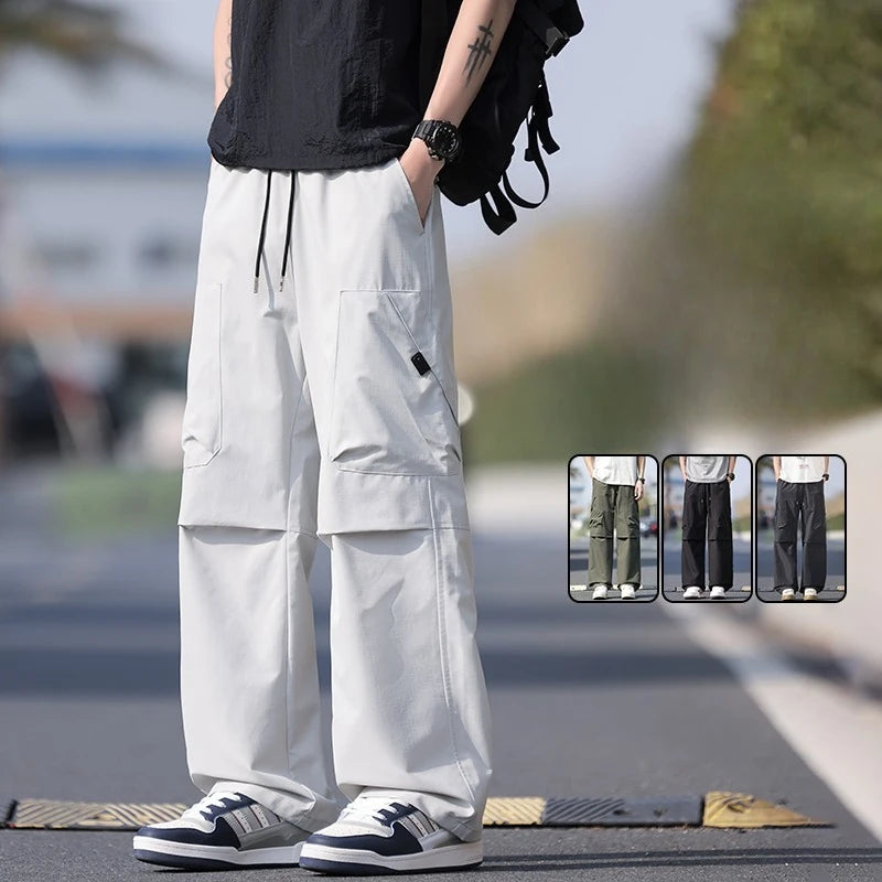 Summer Workwear Pants Man Cargo Pants Spring New Waterproof Tactical Hiking Outdoor Multi-Pockets Combat Joggers Trousers Male