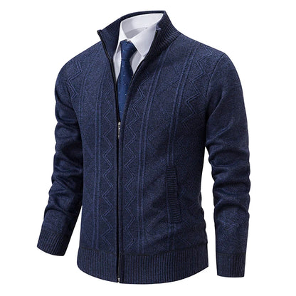 2025 New Men's Sweaters Autumn Winter Warm Zipper Cardigan Sweaters Man Casual Knitwear Sweatercoat male clothe