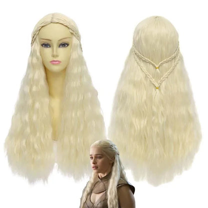 Women Queen Cosplay TV House Dragon Daenerys Cosplay Costumes Black Dress Uniforms Outfit Or Wig