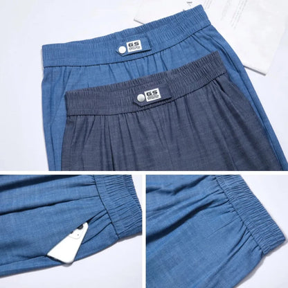 High Waist Women's Thin Jeans Summer New Slim Elastic Waist Denim Harlan Pants Comfortable And Breathable Female Casual Pants