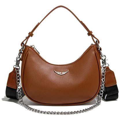 Minimally portable crescent bag for women 2026 new shoulder bag with niche design for commuting crossbody bag