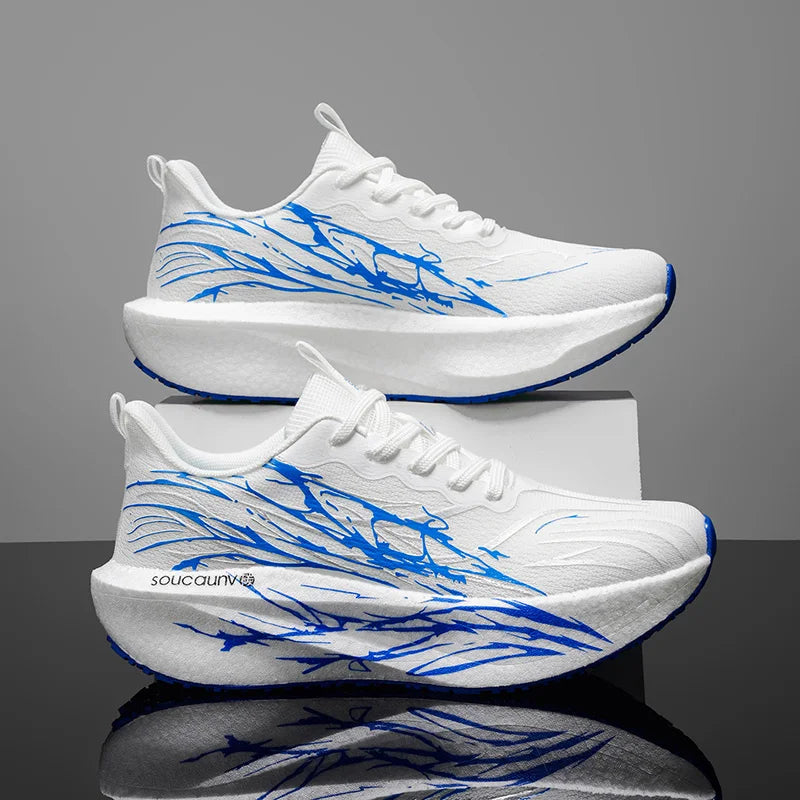 Marathon Running Shoes Men Carbon Board Speciality Sports Breathable Lightweight Women's Comfortable Athletic Nonskid Sneakers