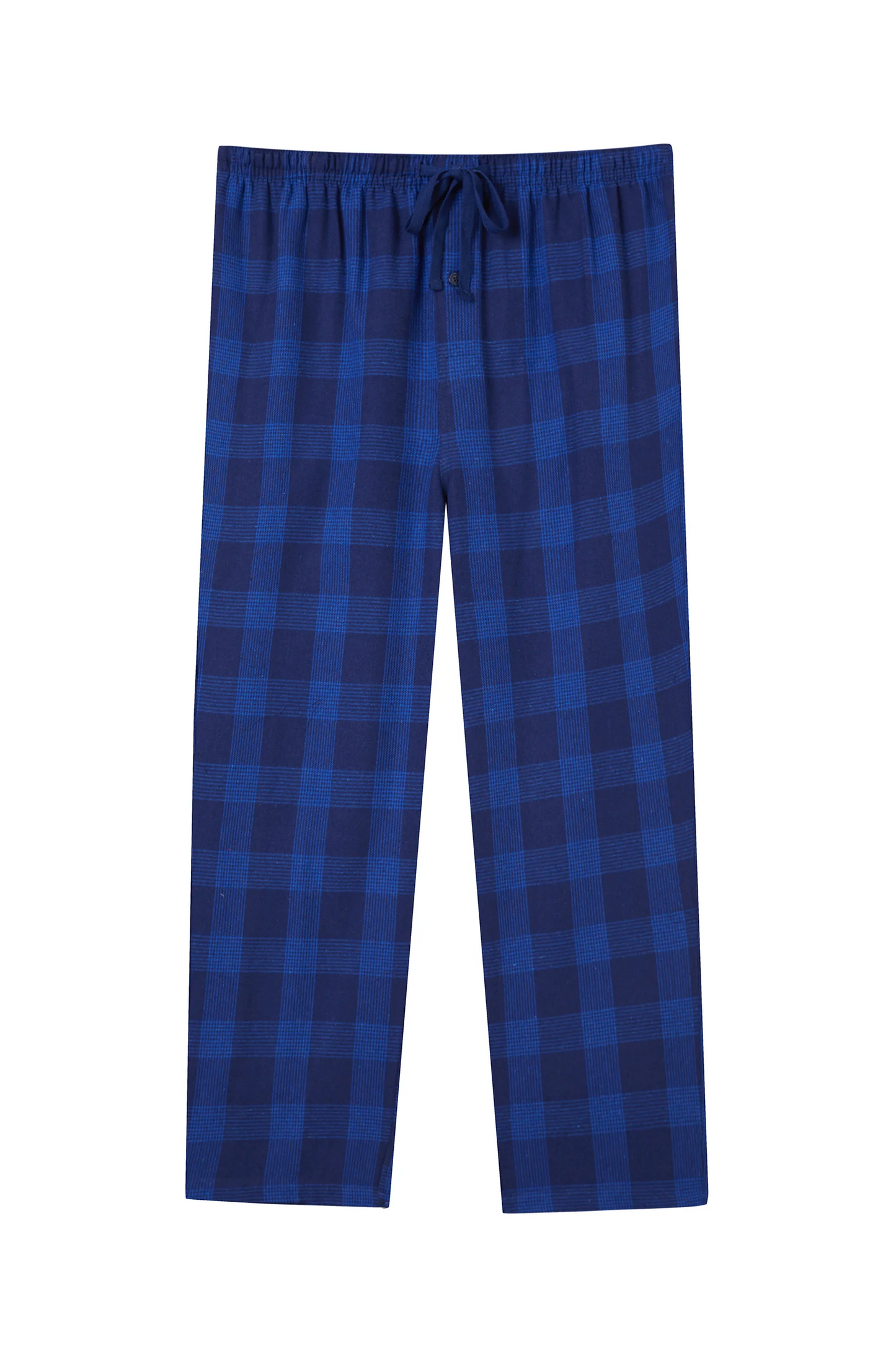 Men's Pajama Bottom Flannel Trendy Plaid Solid Casual Comfy with Pocket Warm Loose Sleeping Pants Stretchy Elastic Waistband