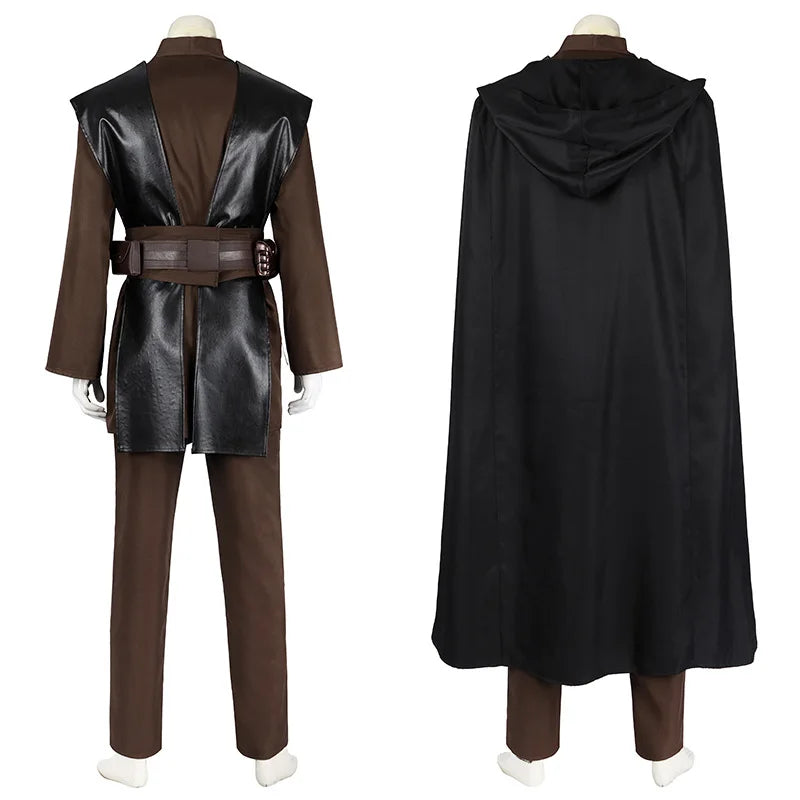 Jedi Anakin Cosplay Costume Disfraz Skywalker Vader Darth Jedi Top Pants Cloak Belt