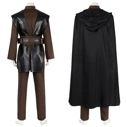 Jedi Anakin Cosplay Costume Disfraz Skywalker Vader Darth Jedi Top Pants Cloak Belt
