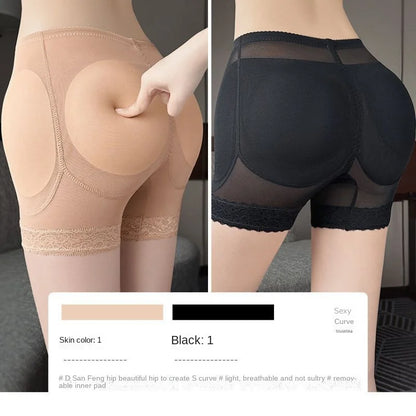 Fake Butt Lifting Panties for Women Summer Detachable Hip Pads Natural Style Hip Enhancing One-piece Shaping Shorts