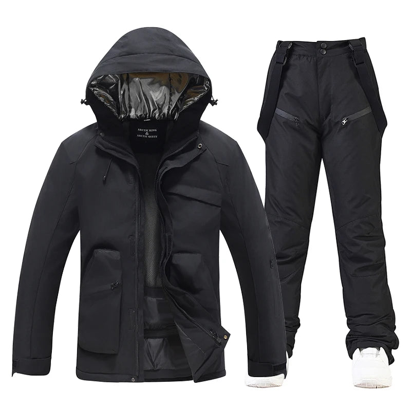 New, Men's and Women's Ski Suit Sets, Waterproof, Snow Costume, Ski Jacket and Pant Set, Outdoor Clothing, Snowboarding, Overall
