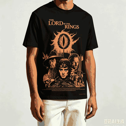 The Lord of the Rings for Fan Gift T-shirt Men Women Harajuku Oversized Unisex Short Sleeve Streetwear high quality Couples soft
