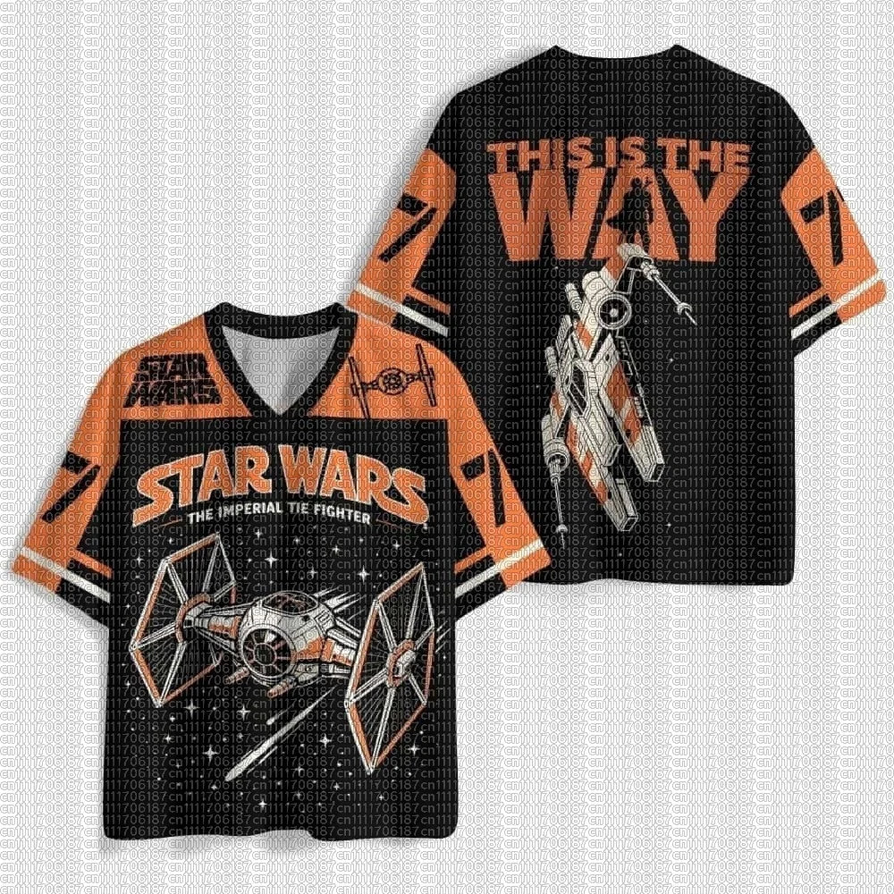 American Summer New Children's Adult Star Wars Mesh Sports Jersey Breathable Casual Street Sci-fi Fan T-shirt Large Size