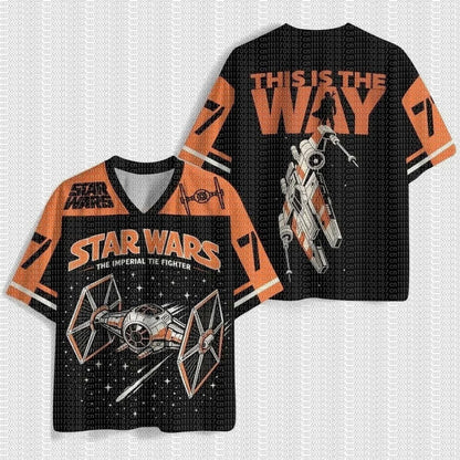 American Summer New Children's Adult Star Wars Mesh Sports Jersey Breathable Casual Street Sci-fi Fan T-shirt Large Size