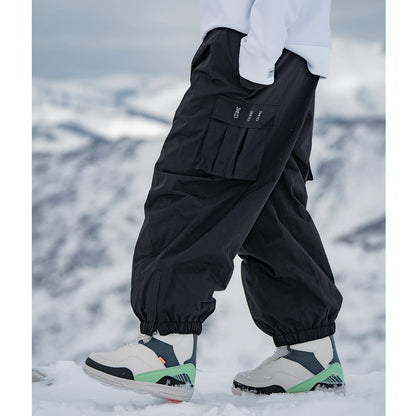Oversize Winter 3L Ski Pants 20K Waterproof Snowboard Pants Breathable Thermal Outdoor Sports Keep Warm Ski Trousers Women Men