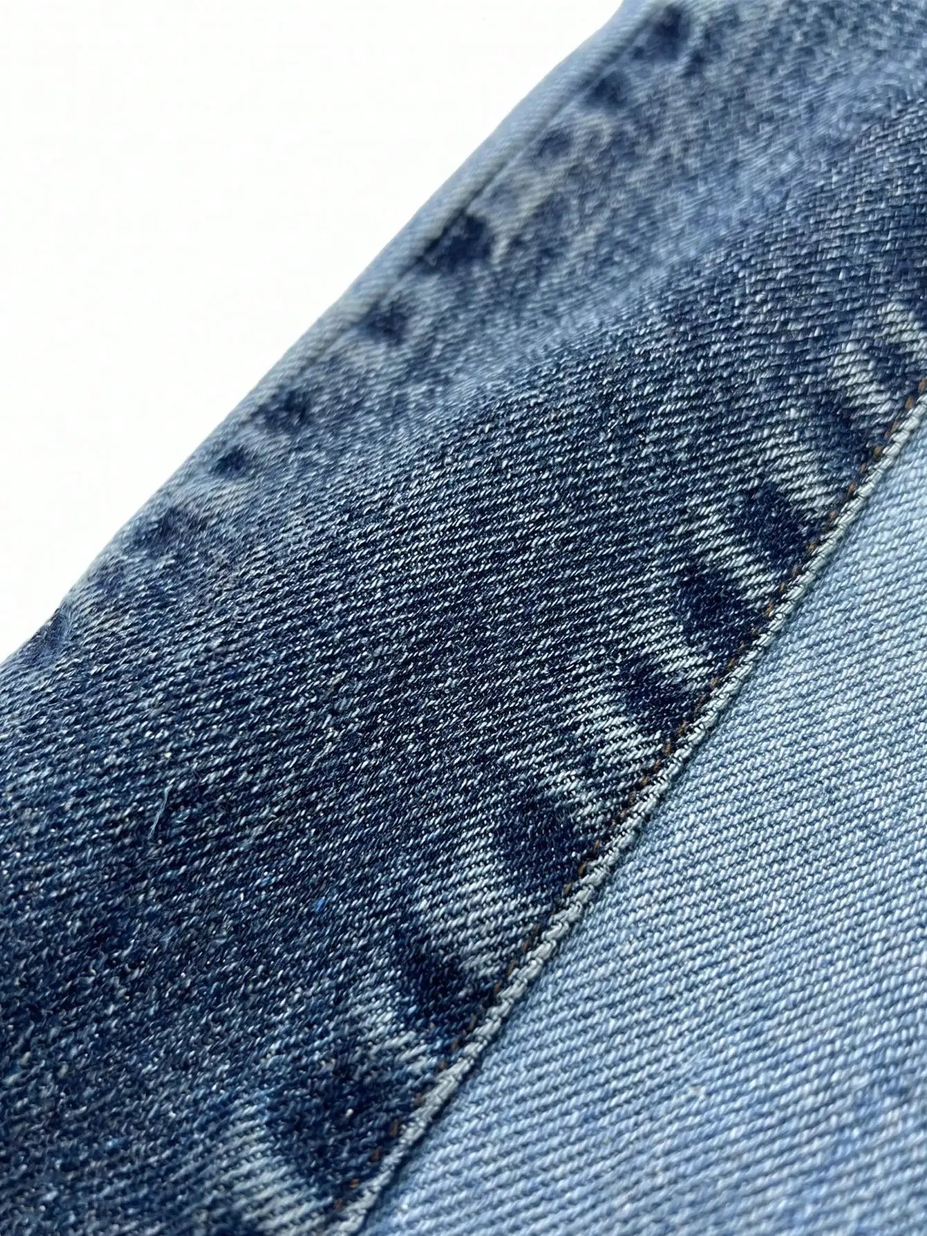 GLOURI Women's Flare Jeans, Vintage Washed High Stretch Deconstructed Denim Pants with Pockets, Casual Bell Bottom Jeans