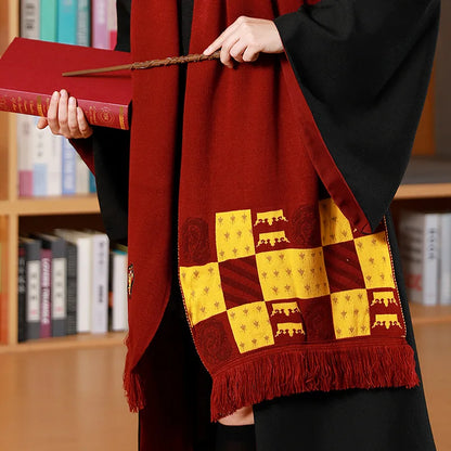 Shawl Gryffindor Slytherin Thickened Warmth Halloween Party Cosplay Scarf Decoration Gift Toy Around Harris Movies
