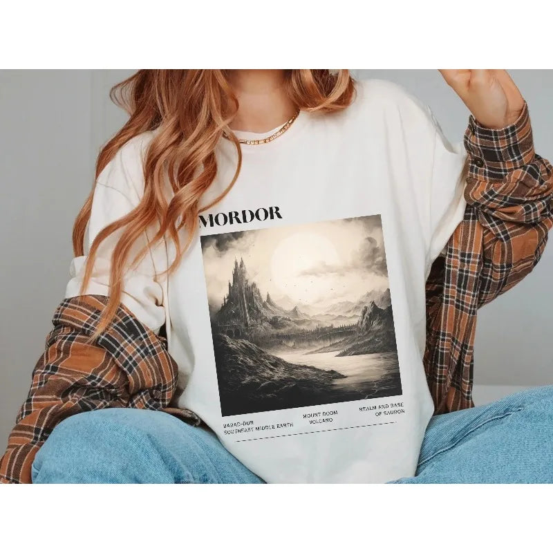 Mordor "The Lord of The Rings" T-shirt, Balador, Middle Earth Men's T-shirt Summer New Unisex Casual Fashion T-shirt