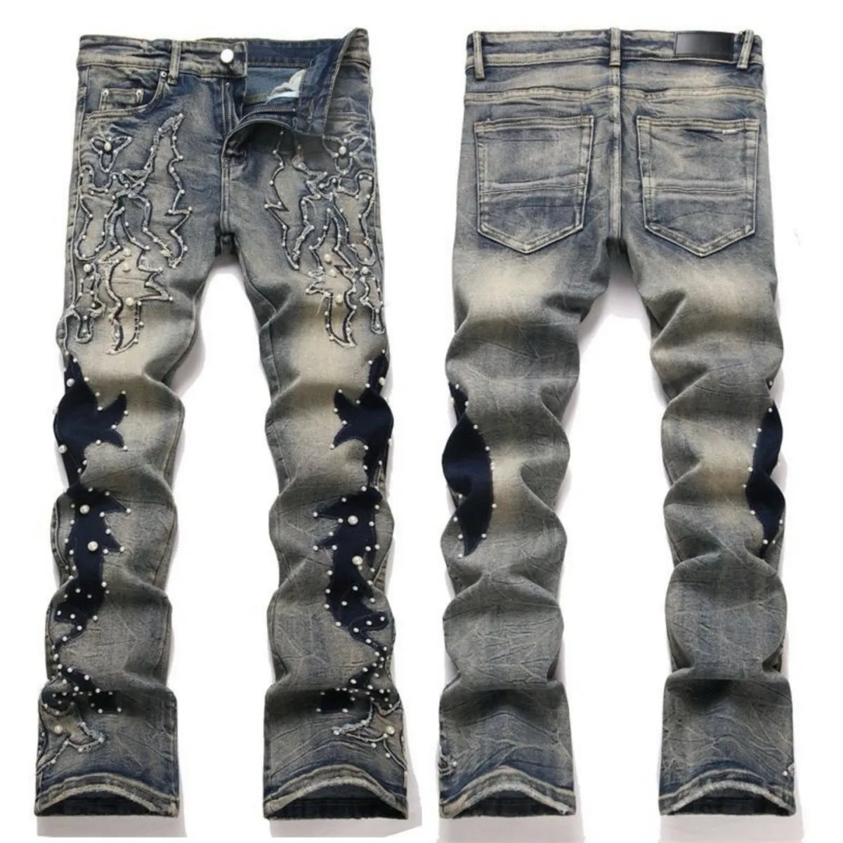 2026 Summer Brand Men's New Straight Leg Loose Lightweight Denim Jeans Classic Badge Business Casual Stretch Thin Retro Pants