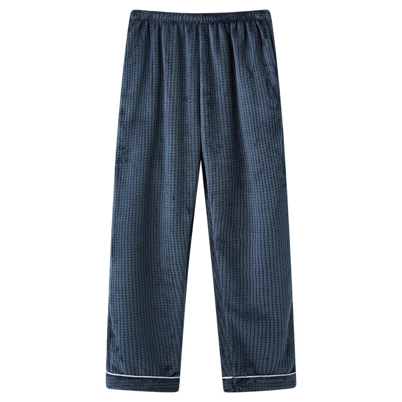 Thick Flannel Men's Plaid Trousers Big Yards Warm Sleep Pants Mens Pajamas Pants Bottoms Sleepwear Pajama for Men Pijama Hombre