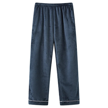 Thick Flannel Men's Plaid Trousers Big Yards Warm Sleep Pants Mens Pajamas Pants Bottoms Sleepwear Pajama for Men Pijama Hombre