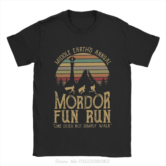 Mordor L-lords Of The R-rings T-shirt Clothing Vintage Short Sleeve Summer O-neck T Shirt Fitness Tshirt