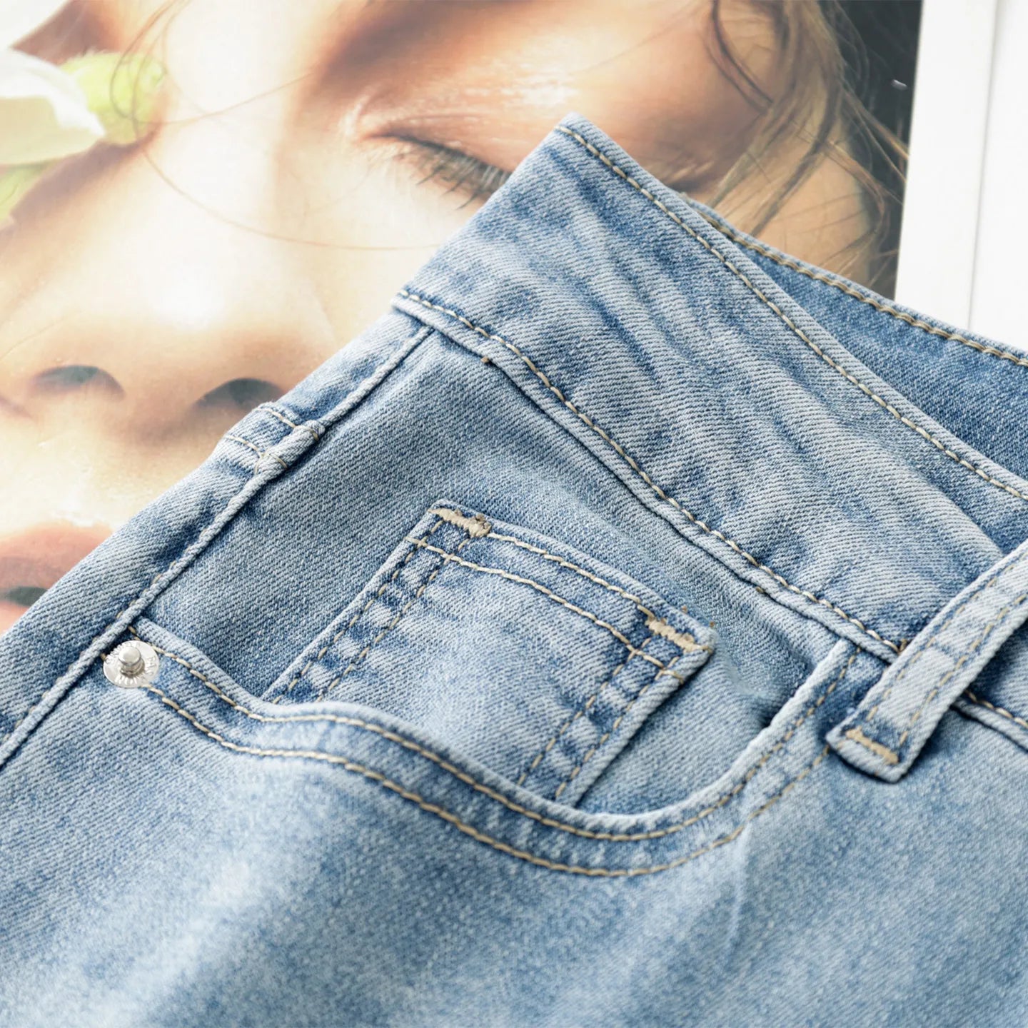 ZJYT Floral Embroidery Flared Jeans Women High Street Fashion Spring Summer Blue Denim Pants Trousers Casual Female Bottoms 2026
