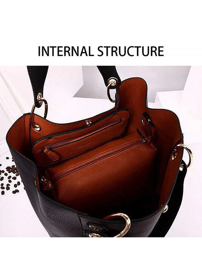 Women Large Tote Bag PU Leather Waterproof Handbags Shoulder Bag Women's