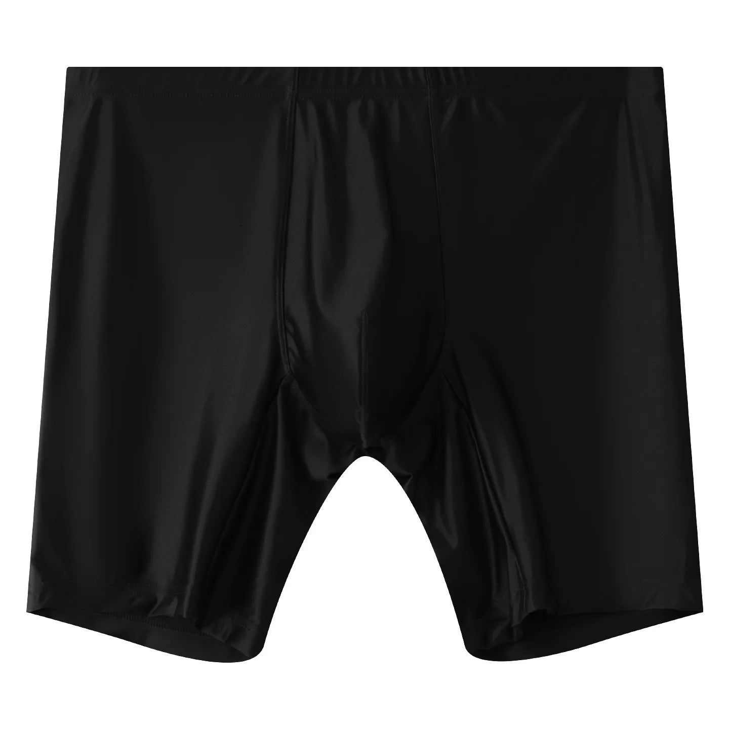 Mens Underwear Boxers Man Solid Slim Ice Silk Extended Leg Boxer Shorts
