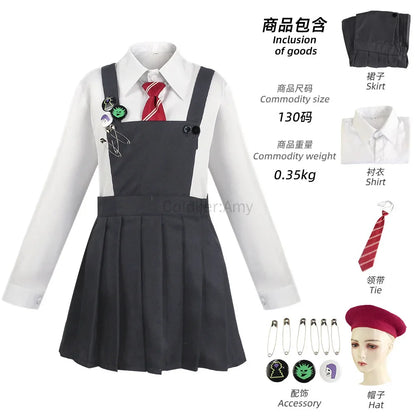 Movie Matilda Cosplay Costume School Uniform Coat Skirt Tie Roald Dahls Matilda the Musical Costume Suit  Women