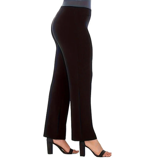 2026 Women's Plus Size Elastic Waist Straight Pants Slim Look