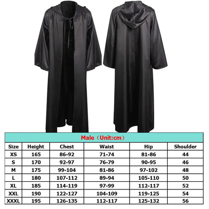 Knight Cosplay Men's Medieval Cape with Hood Costume TV Jedi Roleplay Cloak Retro Clothing Din Djarin Outfits Halloween Clothes