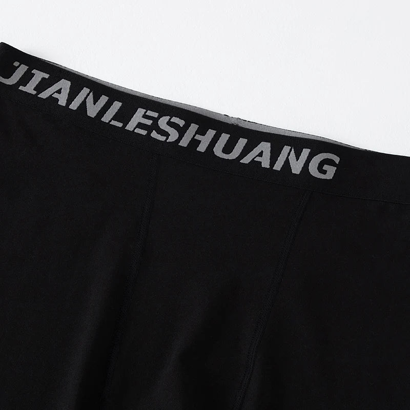 10/5 Piece Set Of Men's Solid Color Classic Long Underwear Quick Drying Youth Sports Comfortable Elastic Casual Boxer Shorts