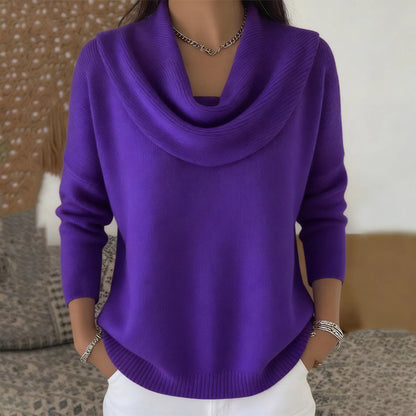 2026 Women's Autumn/Winter New Collection Solid Color Long Sleeve Sweater Tops