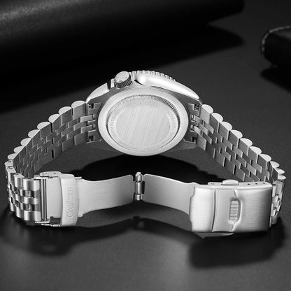 CADISEN 2026 Luminous Men Mechanical Wristwatches Ceramic Bezel Sapphire Glass NYLON Band 200M Waterproof Automatic Watch Men