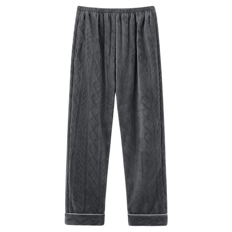 Thick Flannel Men's Plaid Trousers Big Yards Warm Sleep Pants Mens Pajamas Pants Bottoms Sleepwear Pajama for Men Pijama Hombre