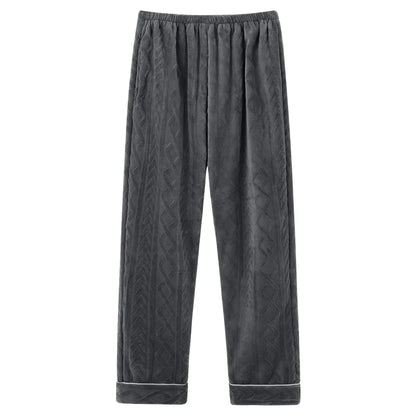 Thick Flannel Men's Plaid Trousers Big Yards Warm Sleep Pants Mens Pajamas Pants Bottoms Sleepwear Pajama for Men Pijama Hombre